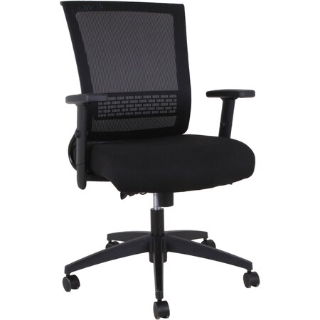 Lorell Mid-Back Mesh Chair, Black LLR42176